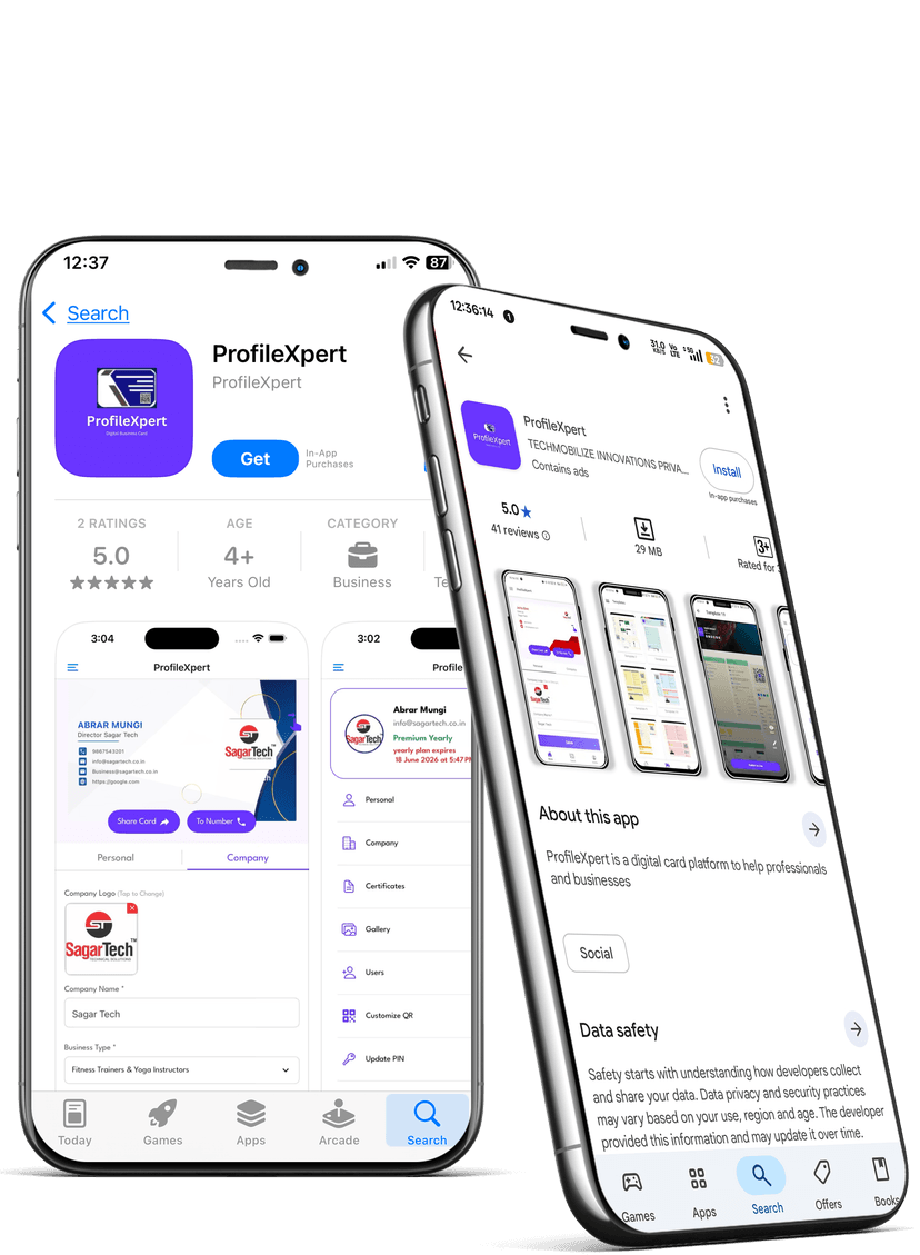 Mobile App Preview Left